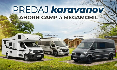Karavany značky MEGAMOBIL+AHORN - predaj